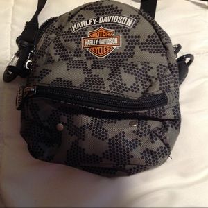 Harley Davidson bag cross body nylon gray & black